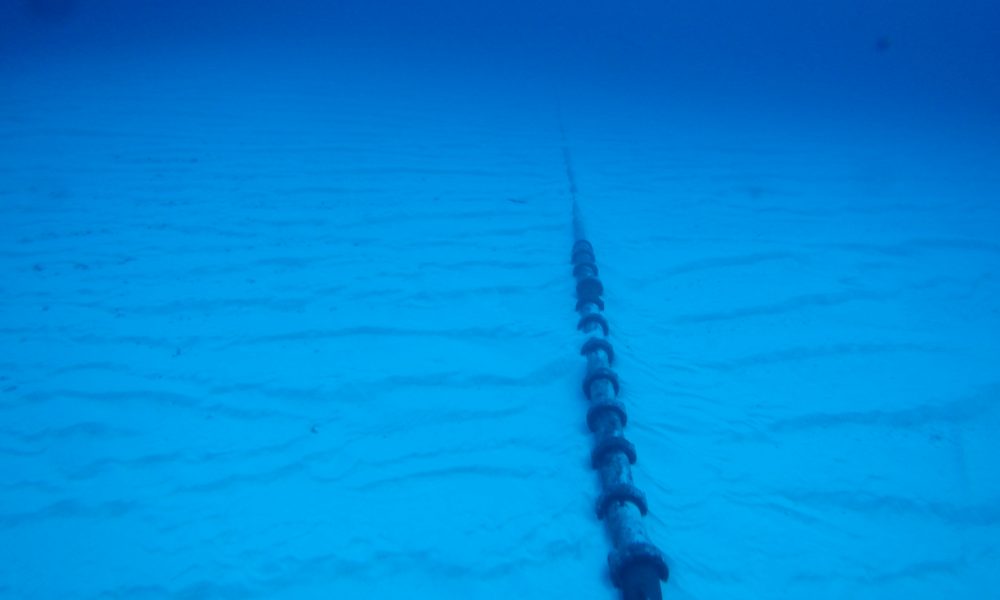 海底ケーブル工事のイメージ